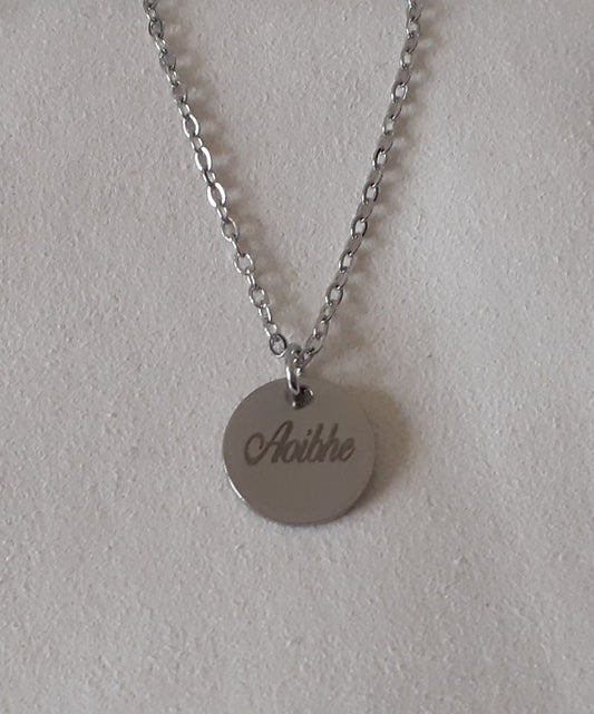 Silver Personalised Necklace