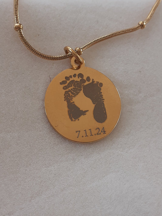 Hand & Footprint Necklace